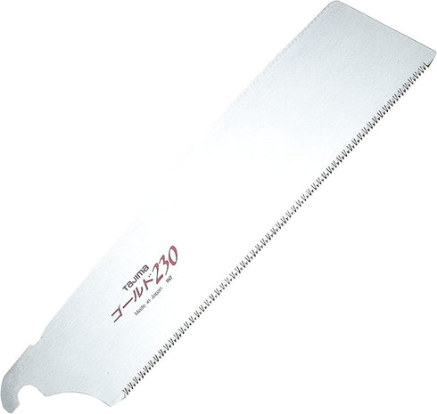 TAJIMA Replacement Pull Saw Blade - 230 mm x 21 TPI Japanese Flush Cut Hand Saw Blade with Premium-Grade Steel & Triple-Edge Cutting Teeth - GNB-230