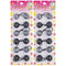 12 Pcs Hair Ties 25mm Ball Bubble Ponytail Holders Colorful Glitter Galactic Elastic Accessories for Kids Children Girls Women All Ages (Black)