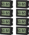 EEEKit 8-Pack Mini Thermometer Hygrometer, Small Digital Electronic Temperature Humidity Meters Gauge Indoor LCD Display Fahrenheit for Humidors, Greenhouse, Garden, Cellar, Fridge, Mason Jar