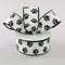 White Satin with Black Paw Prints 1.5" Wired Paw Print Ribbon 10 Yards / 30 Feet of 1.5 Inch Wire Edged Paw Print Ribbon
