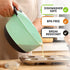 Spring Chef - Mixing Bowls with Soft Grip Handles, Prep Bowls for Baking and Cooking, Mixing Bowl with Pour Spout and Non-skid Bottom, Set of 3, Blue, Mint and White