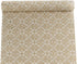 Self Adhesive Vintage Gold Floral Wallpaper Shelf Liner Dresser Drawers Cabinet Sticker 17.7 x 196 Inches