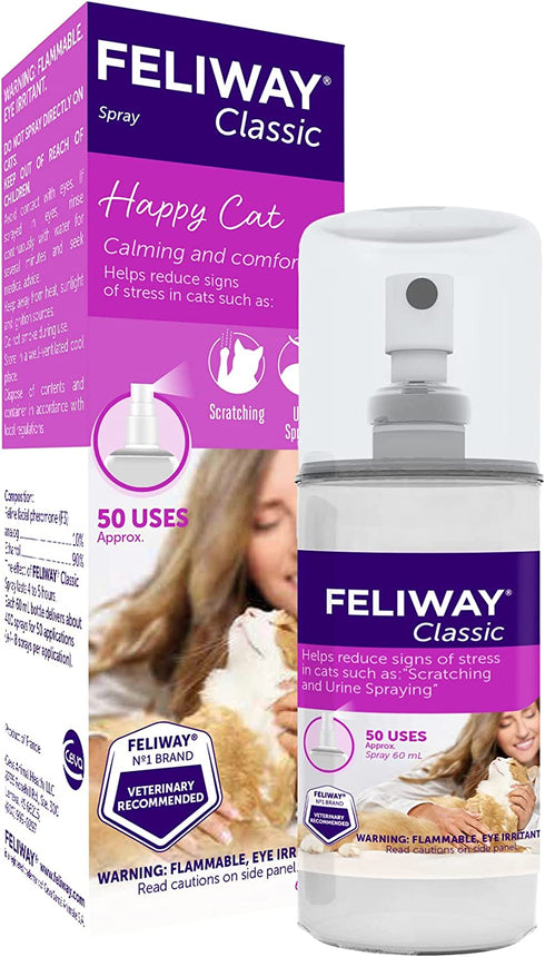 FELIWAY Classic Cat Calming Pheromone Spray (60 mL)