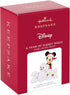 Hallmark Keepsake Christmas Ornament, Year Dated 2021, Disney Mickey Mouse A Year of Disney Magic Snowman