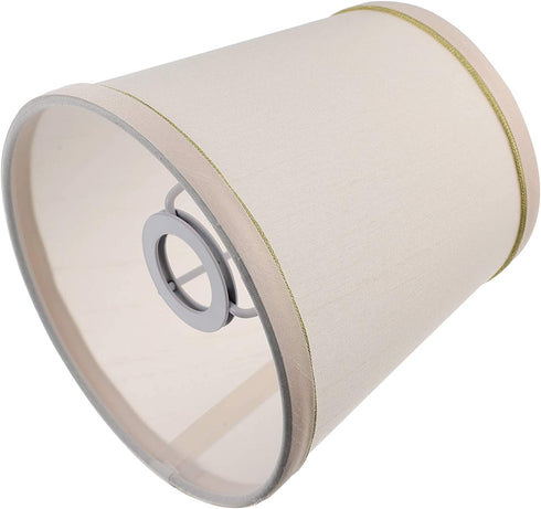 Mobestech Small Beige Table Lamp Shade, Fabric Lampshade Modern Mini Barrel Light Lamp Shade Cover Chandelier Cloth Fixture Lamp Shade for Home Office