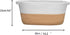 Dog Toy Basket White Brown Cotton Rope Basket Shallow Cute Pet Toy Storage Bin Home Storage Woven Basket for Living Room Clothes Towel Blanket Item Storage Basket