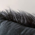 JLCROTENGRA 2 Pack Decorative Faux Fur Throw Pillow Covers Velvet Fluffy Cushion Covers for Living Room Bed Couch Sofa Chair, 20x20 Black(No Insert)