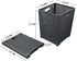 Tstorage Plastic Collapsible Storage Laundry Baskets, Foldable Laundry Hampers, 2 Packs