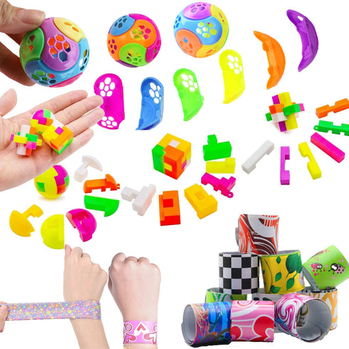 49 Pack Assortment Toys Party Favors for Kids 4-8-12,Birthday Party Gifts,Carnival Prizes,Christmas Stocking Stuffers,Treasure Box Chest,Classroom Rewards,Bulk Pinata Goodie Bag Fillers for Girls