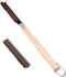BBO+1 Pizza Oven Brush with Scraper,Pizza Stone Cleaning Brush with Scraper,Palmyra Head Cleaning Brush Wood Handle Cook Kitchen Oven Accessories Kit Portable BBQ Bake Tool Purpose Cleaning Brush