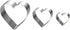 Heart Cake Mold Ring Set-4/6/8 Inch Large Heart Cookie Cutter Pancake Mold Stainless Steel