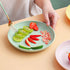 DeeCoo 7.8 Inch Wheat Straw Deep Dinner Plates - Microwave and Dishwasher Safe, Unbreakable Sturdy Plastic Dinner Plates - Set of 6 - Healthy Cereal Dishes/Kids-toddler & Adult