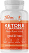 Real Ketones - Day Time AM Caffeine Keto Pills - BHB Exogenous Ketones Capsules, Energy, Focus and Rapid Ketosis (30 Servings)