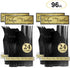Party Essentials Extra Heavy Duty Hard Plastic Cutlery Combo Pack, Full Size Knives/Forks/Spoons, Black, 96-Pieces/ 32-Place Settings (N1224BK-4)