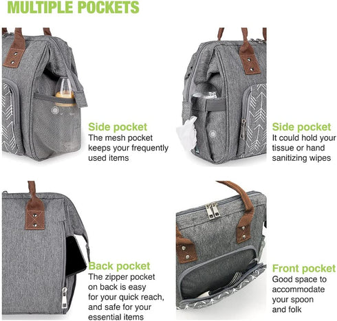 Insulated Lunch Bag for Women/Men, Large Lightweight Tote in Water-Resist Fabric , Big Side Snack Organizer, for Work & Outdoor Picnic, Easy to Clean(Grey)