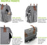 Insulated Lunch Bag for Women/Men, Large Lightweight Tote in Water-Resist Fabric , Big Side Snack Organizer, for Work & Outdoor Picnic, Easy to Clean(Grey)