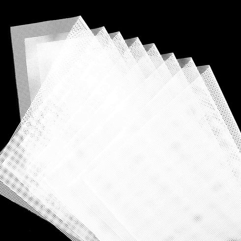 Silicone Dehydrator Sheets Pack of 8,Non-stick Food Fruit Dehydrator Mats Reusable Steamer Mesh Mat for Fruit Dryer (8, 14 x 21 inch)