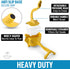 Zulay Fruit Manual Juicer- Heavy Duty Juice Press Squeezer with Detachable Lever & Removable Strainer - Fruit Press & Hand Juicer For Pomegranates, Lemons, Oranges, and More (Yellow)