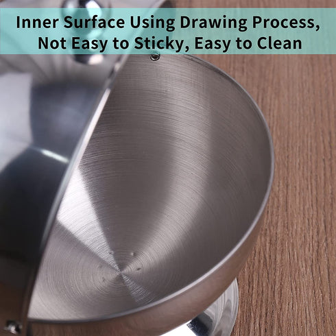 Newness Stainless Steel Multi-purpose Sugar Bowl with Roll Top for Home & Kitchen