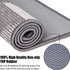 Indoor Doormat 20"x 32", Absorbent Front Back Door Mat Floor Mats, Rubber Backing Non Slip Door Mats Inside Mud Dirt Trapper Entrance Front Door Rug Carpet, Machine Washable Low Profile-Grey Geome