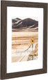 YOUNG POONG 11x14 Rustic Picture Frame for Table-Top Display and Wall Mounting Photo Frame(11x14-2Pack,Black)