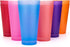 32-ounce Plastic Tumblers/Large Drinking Glasses/Party Cups/Iced Tea Glasses Set of 12,6 Assorted Colors| Unbreakable, Dishwasher Safe, BPA Free