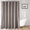 AooHome 72x96 inch Fabric Shower Curtain Liner, Waterproof Extra Long Bathroom Curtain for Hotel with Hooks, Weighted Hem, Chocolate