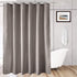 AooHome 72x96 inch Fabric Shower Curtain Liner, Waterproof Extra Long Bathroom Curtain for Hotel with Hooks, Weighted Hem, Chocolate