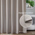 AooHome 72x96 inch Fabric Shower Curtain Liner, Waterproof Extra Long Bathroom Curtain for Hotel with Hooks, Weighted Hem, Chocolate
