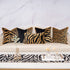 Yangest 18x18 Inch Leopard Decorative Velvet Throw Pillow Cover Black and Gold Cheetah Cushion Case Modern Pillowcase for Sofa Couch Bedroom Living Room Home Decor
