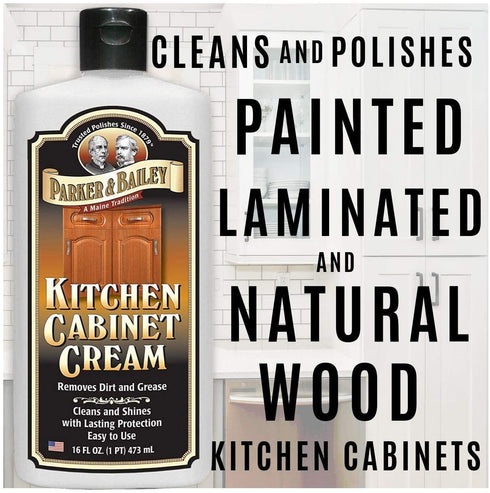 Parker and Bailey Kitchen Cabinet Cream-Wood Cleaner-Grease Remover 16 oz (1)