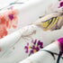 VOGOL Decorative Tie Up Curtains for Nursery Girls Room, Pink Birds and Floral Print Small Window Curtain Valance Top Pocket Tie Up Shades 18 Inch Long, One Panel