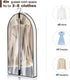 IBESTWIN 40" Clear Garment Suit Bag for Closet Storage and Travel (Set of 4) Hanging Clothes Cover with 4" Gussetes for Coats Sweaters Shirts Dress Costumes