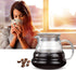 500ml Glass Teapot Coffee Kettle Tea Drip Pot Thickened Heat Resist Water Pot with Handle Lid for Hand Coffee Tea Brewing