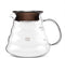 500ml Glass Teapot Coffee Kettle Tea Drip Pot Thickened Heat Resist Water Pot with Handle Lid for Hand Coffee Tea Brewing