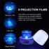 Pofeite Star Projector Galaxy Night Light for Bedroom Ceiling Bluetooth Speaker Alarm Clock FM Radio 360 Degree Rotation with 6 Films Dimmable Warm Light&7 Color Changing Gift Girl Boy Women
