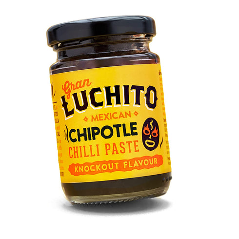 Gran Luchito Mexican Chipotle Chili Paste 3.5oz | Handmade in Mexico | Super Smoky Chipotle Sauce with A Medium to High Heat | All Natural & Gluten/GMO Free - Perfect For Mexican Cooking