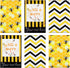 6 Pieces Bee Theme Kitchen Tea Towels Home Stylish Dish Towel Farmhouse Theme Animal Kitchen Bar Towels Honeycomb Kitchen Tea Towels, Bee Kitchen Decor 16 Inches x 24 Inches, Set of 6
