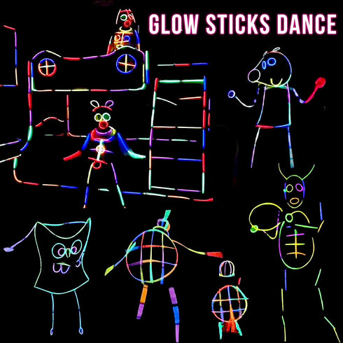 54 Pack Glow Sticks Party Pack Supplies Glow In The Dark-50 Glow Sticks Necklaces Bracelets Bulk 4 LED Light Up Flower Crowns Headpiece for Women Girls Wedding Birthday Carnival Party