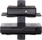 Fenge 2 Tiers Av Shelf Wall Mount Shelf Black Bracket Stand for AV Receiver Component Xbox Cable Boxes Gaming Systems