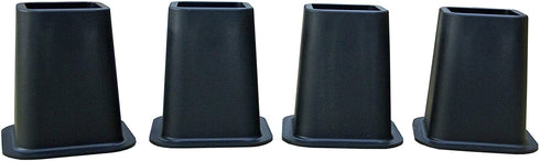 Kings Brand Furniture - Heavy Duty 6-inch Bed Risers, Furniture Riser, Great for Under Bed Storage, Set of 4