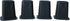 Kings Brand Furniture - Heavy Duty 6-inch Bed Risers, Furniture Riser, Great for Under Bed Storage, Set of 4