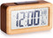 Wooden Digital Alarm Clock, Large LED Display, 12/24 Hours Display,Smart Sensor Night Light,Date,Snooze and Temperature, Battery Operated,Bedside Alarm Clock for Bedroom, Desk Alarm Clock for Office
