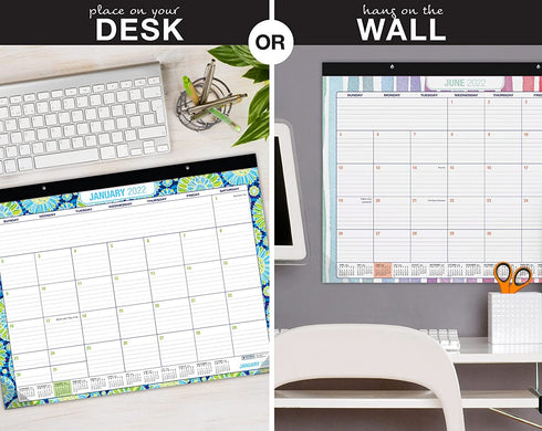 Desk Calendar 2022: Large Monthly Pages - 22"x17" - Runs Through December 2022 (Pack of 1)