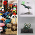 A+ DESIGN Clear Acrylic Display Case Assemble Collectibles Box Alternative Glass Case for Display Action Figures Home Storage & Organizing Toys (3x3x3 inch; 7.5x7.5x7.5 cm)