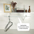 Kunzye 2 Pack of Heavy Duty Closet Shelf and Rod Bracket, White Closet Shelf Bracket with Rod Support Great for Both Shelf Storage and Closet Rod