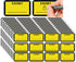 Legal Exhibit Stickers 1.65 X 1 Inches Fluorescent Exhibit Labels - Yellow Color-Coded Exhibit Labels Blank File Folder Labels Tabs for Offices Courts Legal Documents Report Dividers 300 Pcs