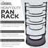 Heavy Duty Pan Organizer, 5 Tier Rack - Holds up to 50 LB - For Cast Iron Skillets, Griddles and Shallow Pots - Durable Steel Construction - Space Saving Kitchen Cabinet Storage - No Assembly Required