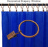 AMZSEVEN 100 PCS Metal Curtain Rings with Clips, Decorative Window Curtain Hangers Drapery Ring with Hooks Clip, 1.5 Inch Interior Diameter Eyelets, Antique Copper