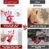 Halloween Decorations 112PCS Halloween Window Clings, 12 Sheets Bloody Handprint Footprint Skull Blood Decor Floor Clings, Spooky Window Stickers Decal for Haunted House Halloween Party Decorations